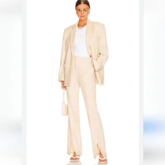 NWT ANINE BING | $310 Houndstooth Virgin Wool Pants - Picture 3 of 9